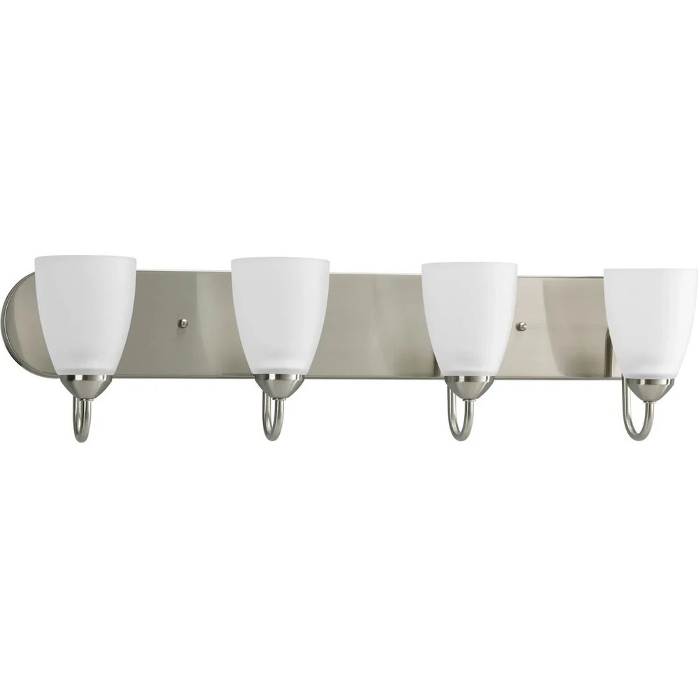 Progress Lighting - Gather Four-Light Etched Glass Bath Vanity Light P2709-09